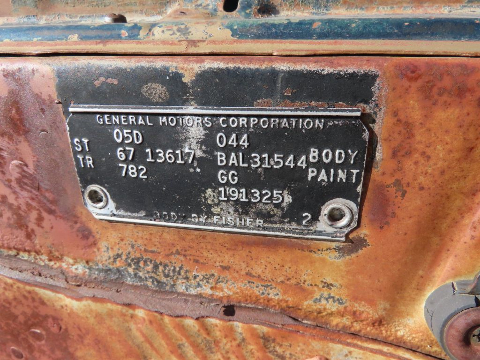 1967 Chevrolet Chevelle Body - Image 2
