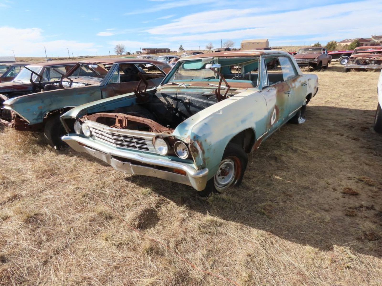 1967 Chevrolet Malibu 4dr Sedan for parts - Image 1