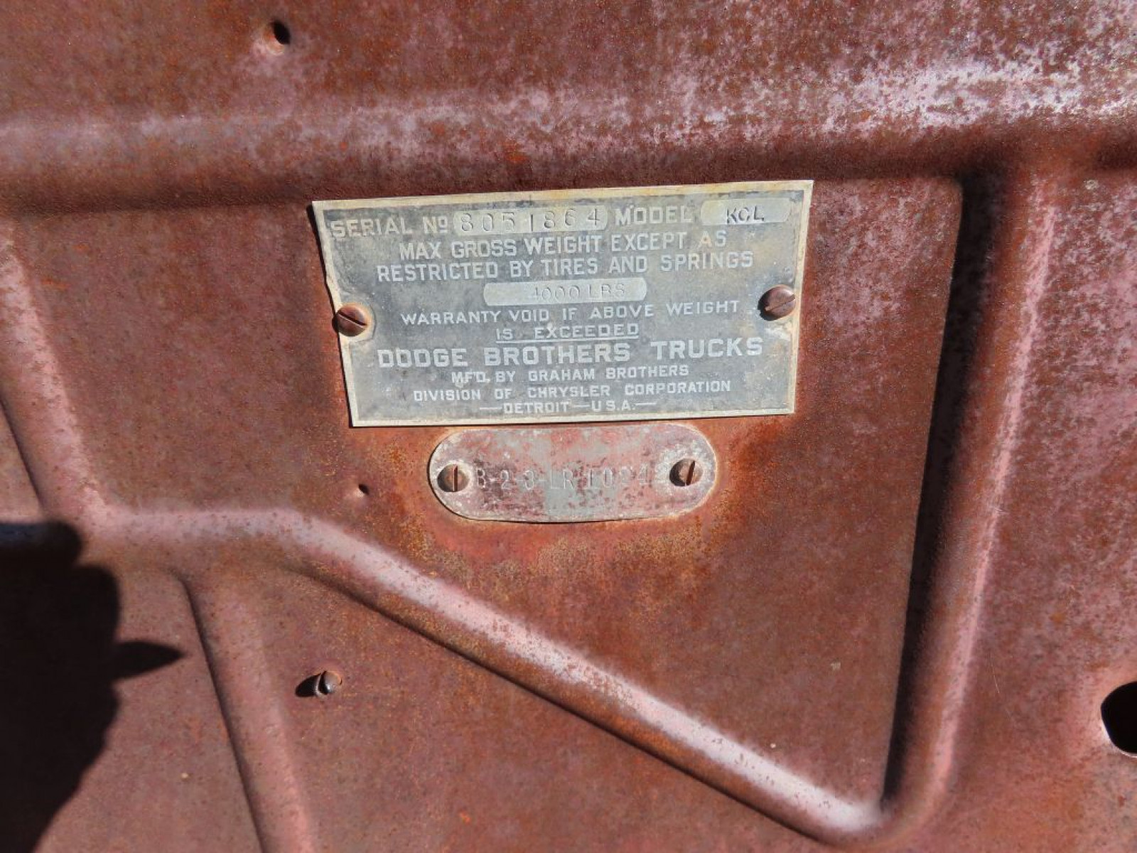 RARE 1933/4 Dodge Panel Delivery - Image 4
