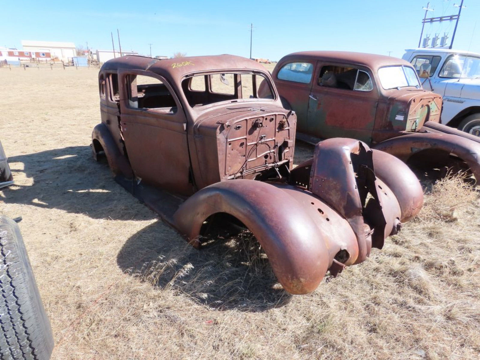 1937 Dodge or Plymouth 4dr Sedan Body for Project or Parts - Image 1