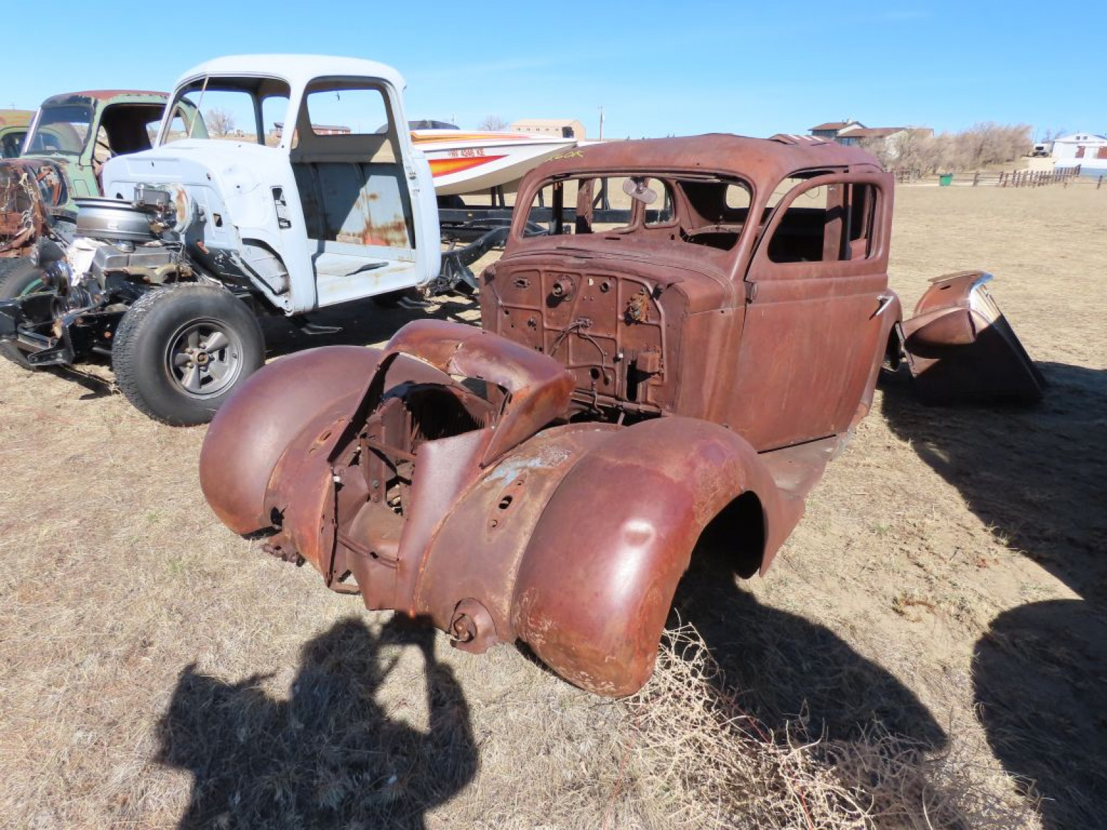 1937 Dodge or Plymouth 4dr Sedan Body for Project or Parts - Image 2