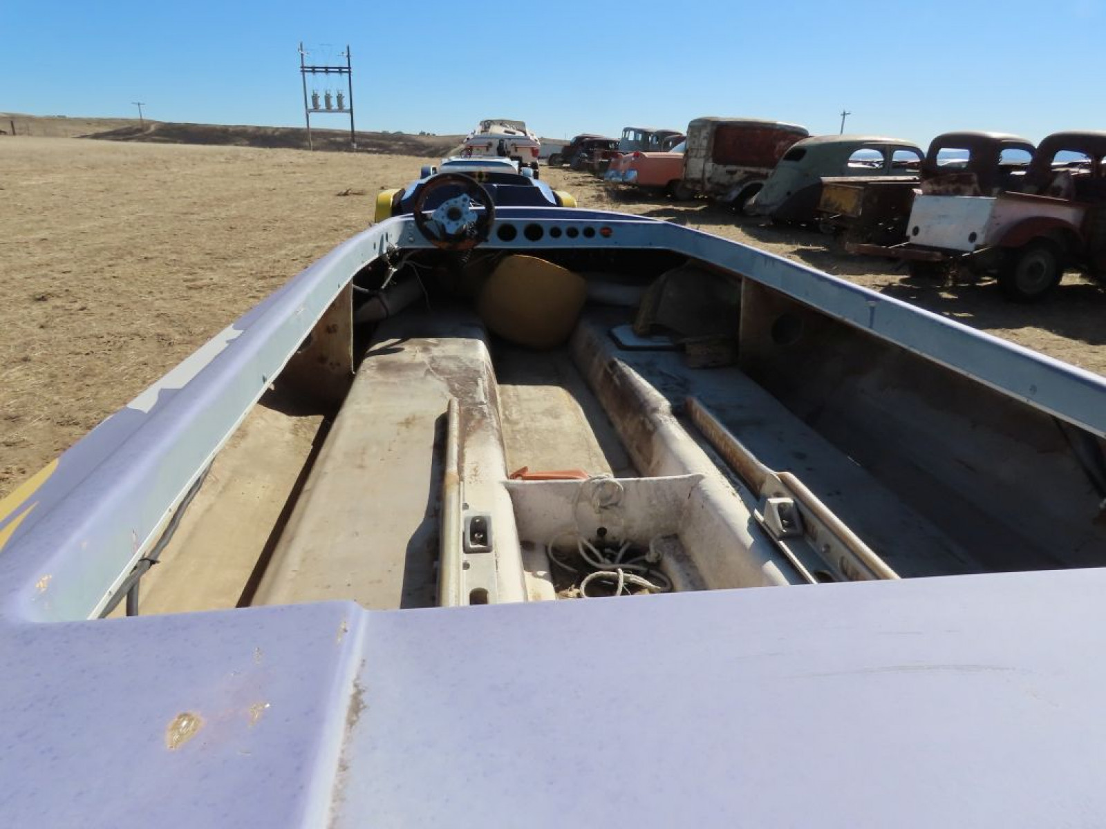 1980's Pickle fork Tunnel Style Speed Boat - Image 5