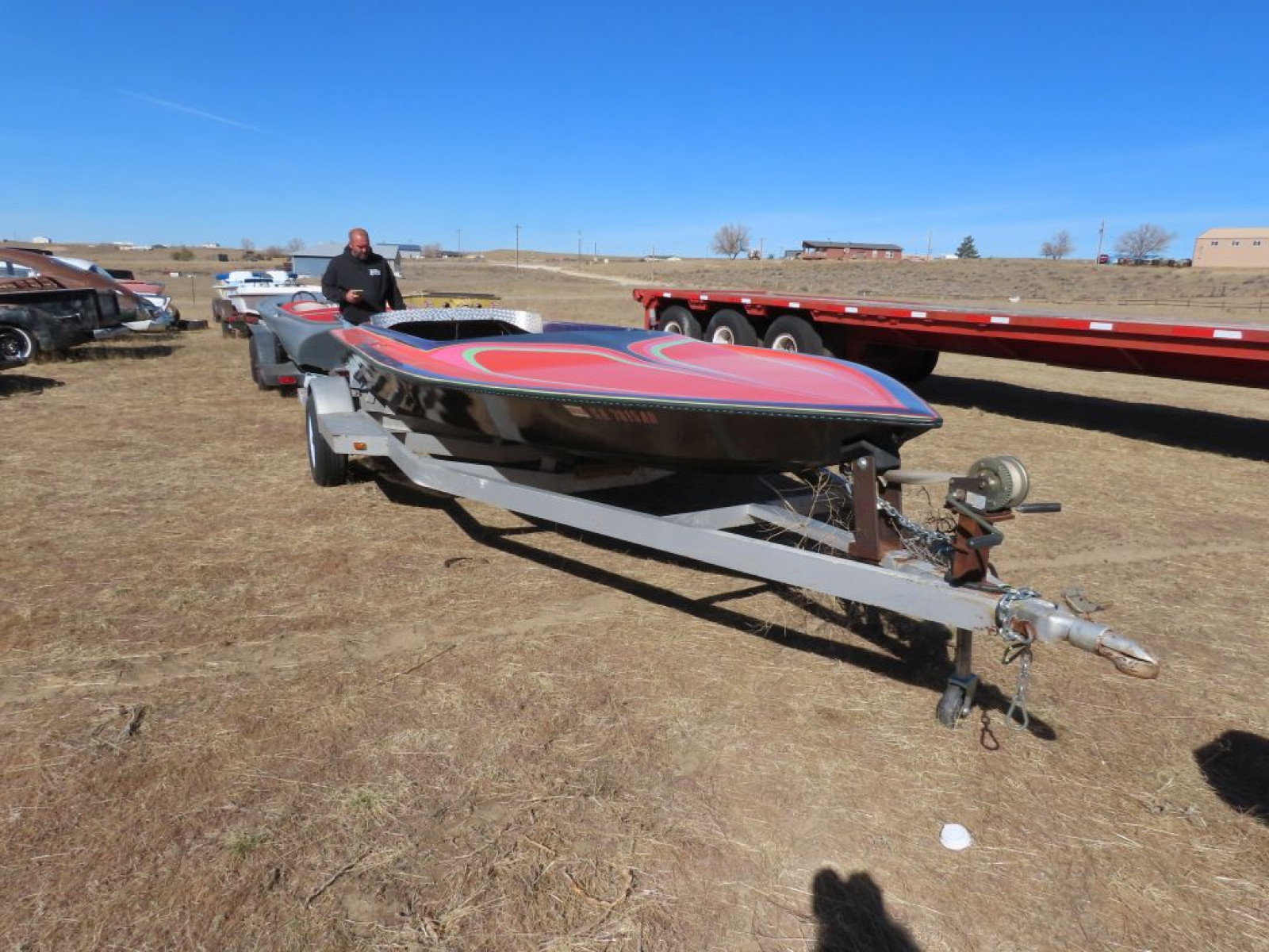 1970'S-1980'S Flat Botton Sprint Boat - Image 1