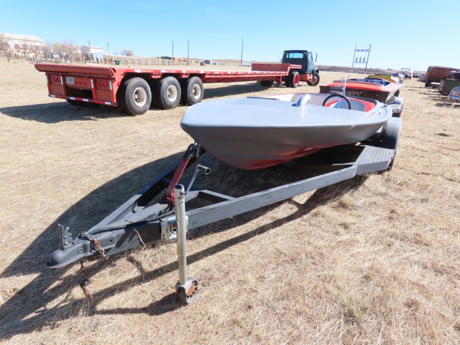 1970's-1980's Pickle Fork Hydro Flat Bottom Sprint Boat - Image 2
