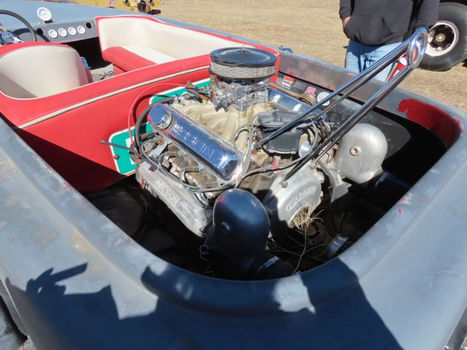 1970's-1980's Pickle Fork Hydro Flat Bottom Sprint Boat - Image 3