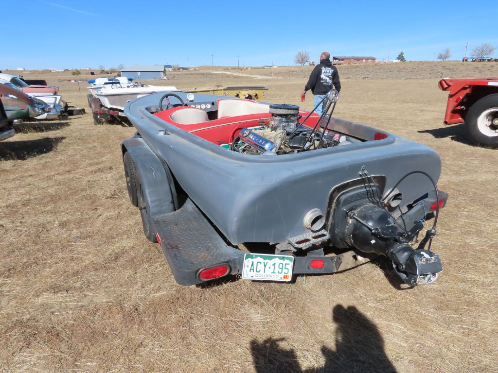 1970's-1980's Pickle Fork Hydro Flat Bottom Sprint Boat - Image 4