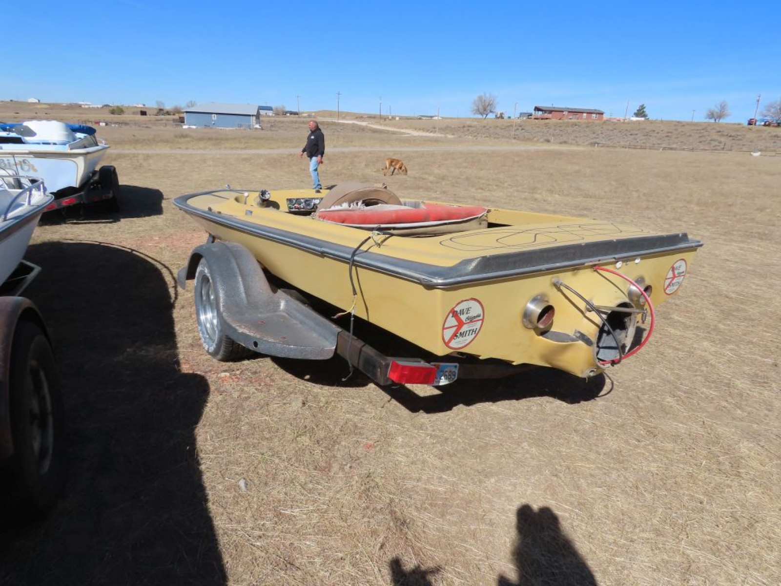 1970's-1980's Flat deck Speed Boat - Image 6