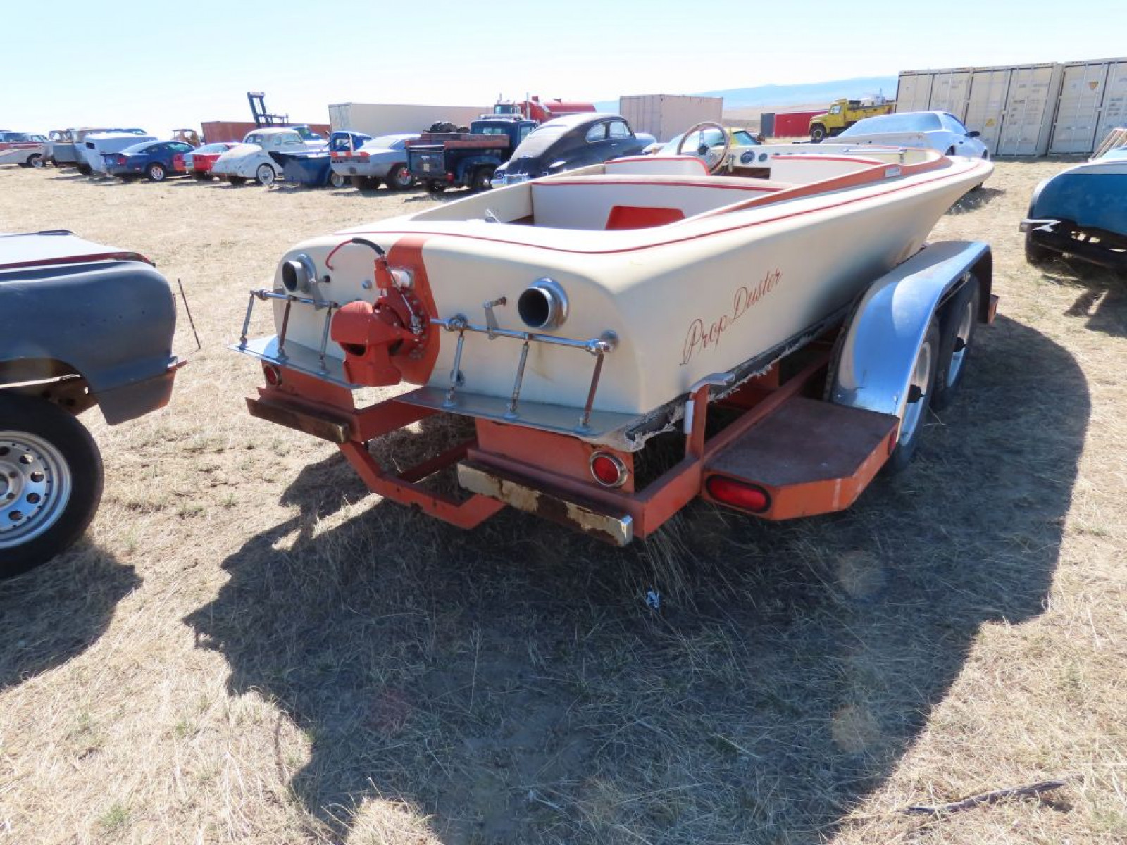 1960's-1970's Classic Flat Bottom Speed Boat - Image 2