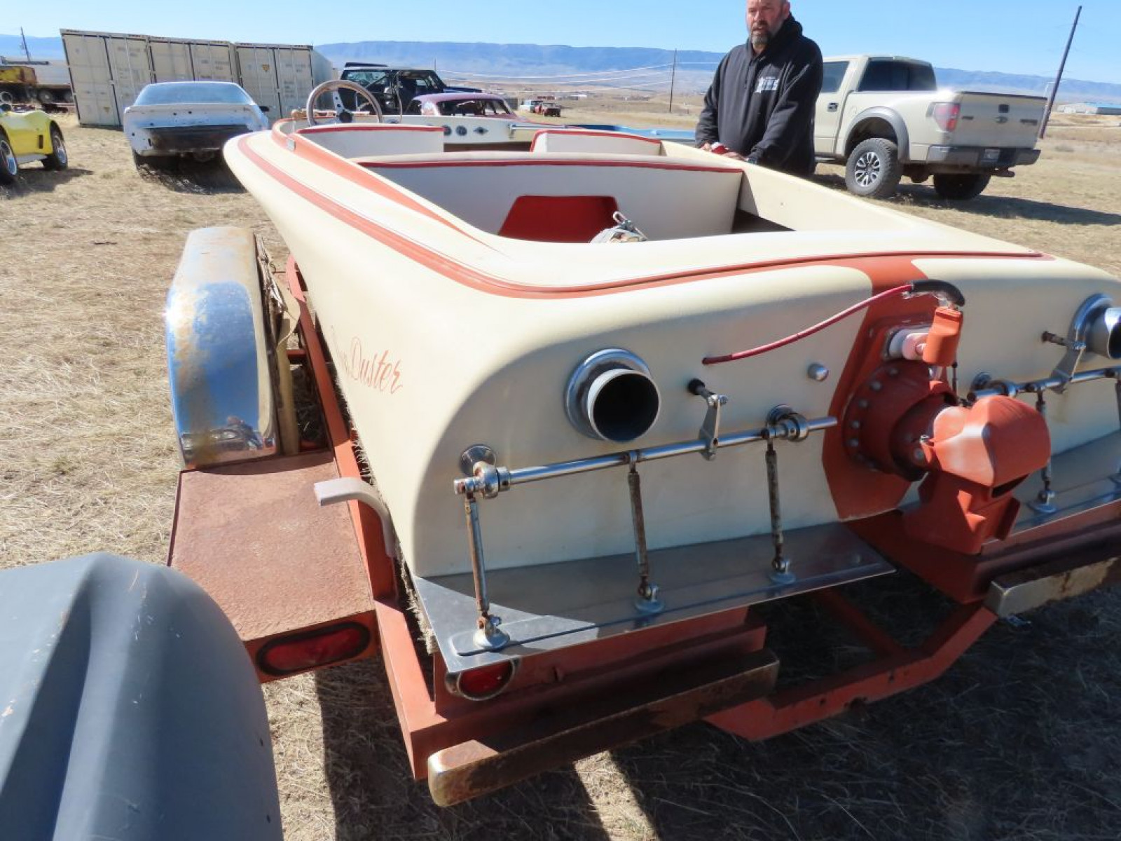 1960's-1970's Classic Flat Bottom Speed Boat - Image 6