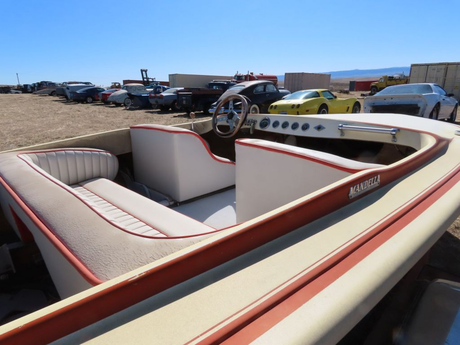 1960's-1970's Classic Flat Bottom Speed Boat - Image 9
