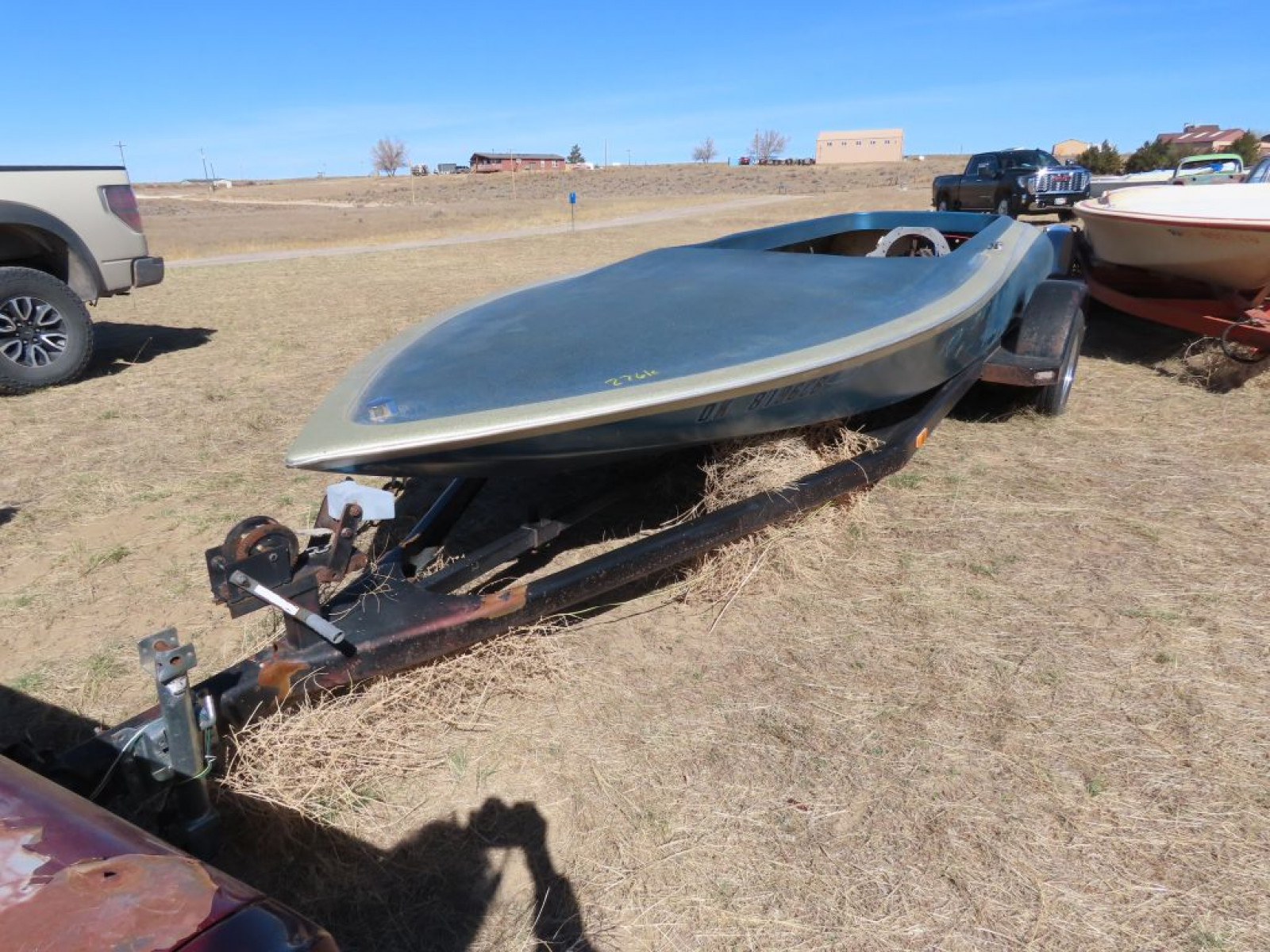 1970's-1980's Flat Deck Performance Speed Boat - Image 1