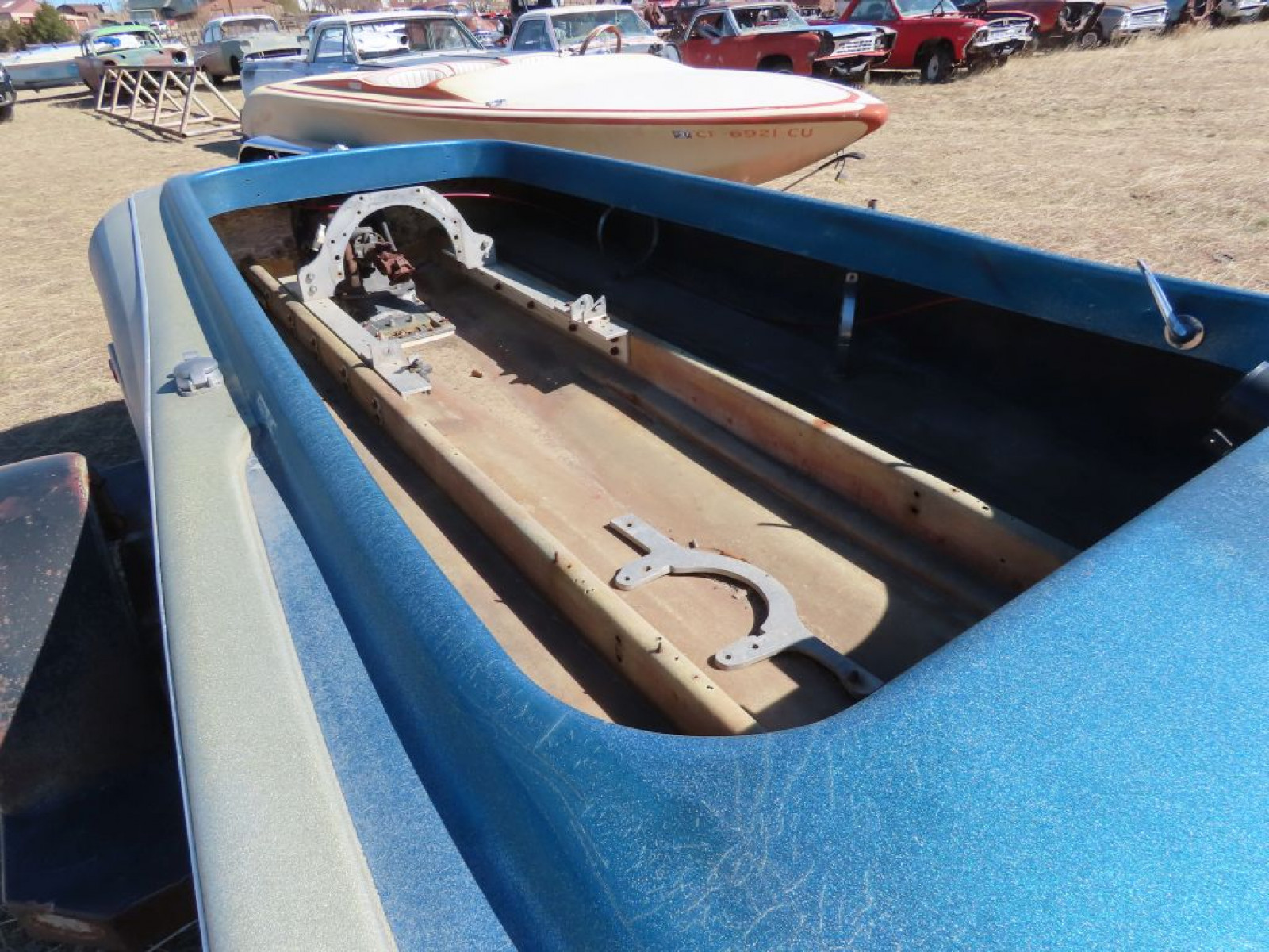 1970's-1980's Flat Deck Performance Speed Boat - Image 3