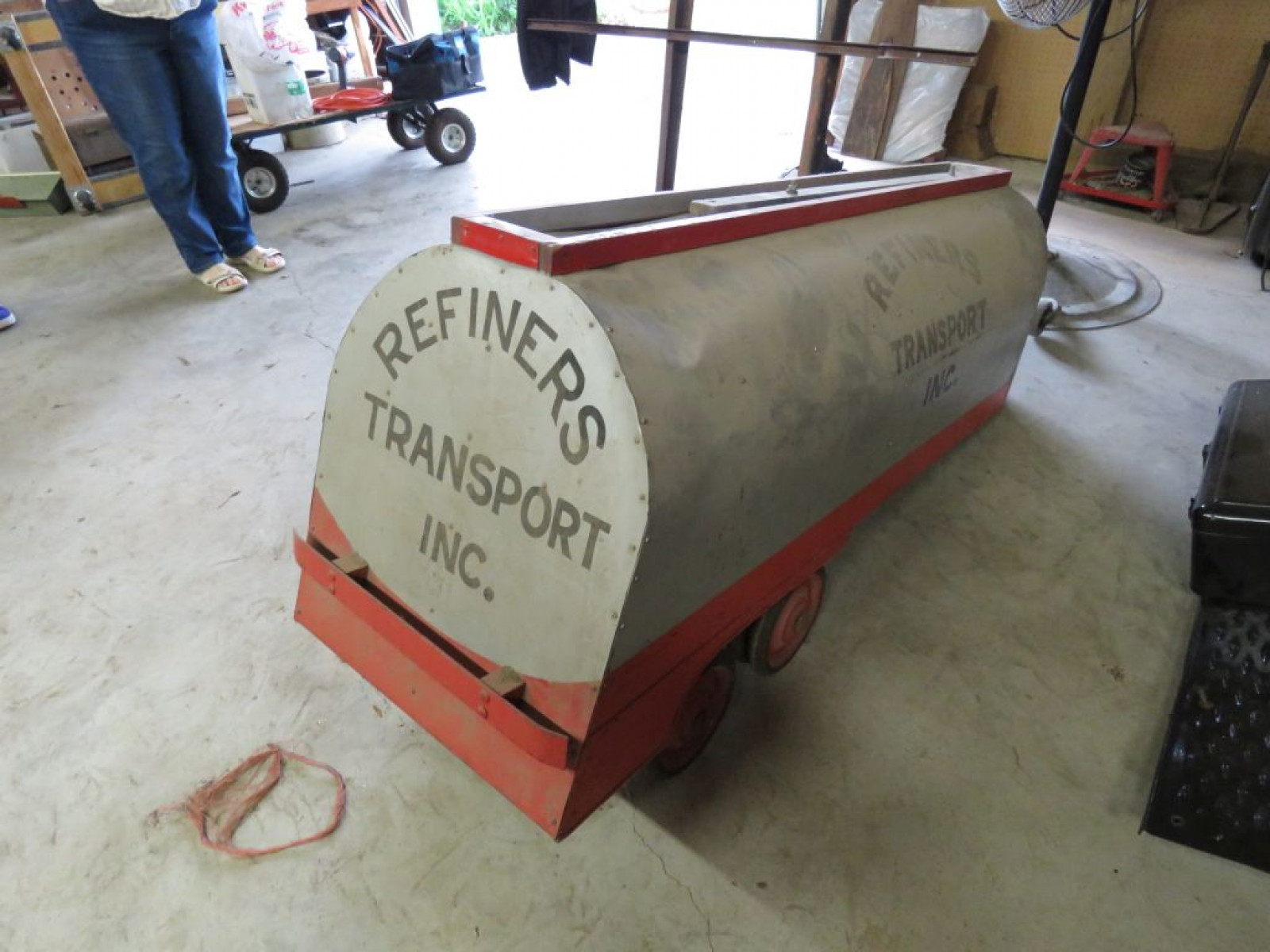 UNIQUE Murray Pedal Car with Homemade Semi Fuel Tanker - Image 10