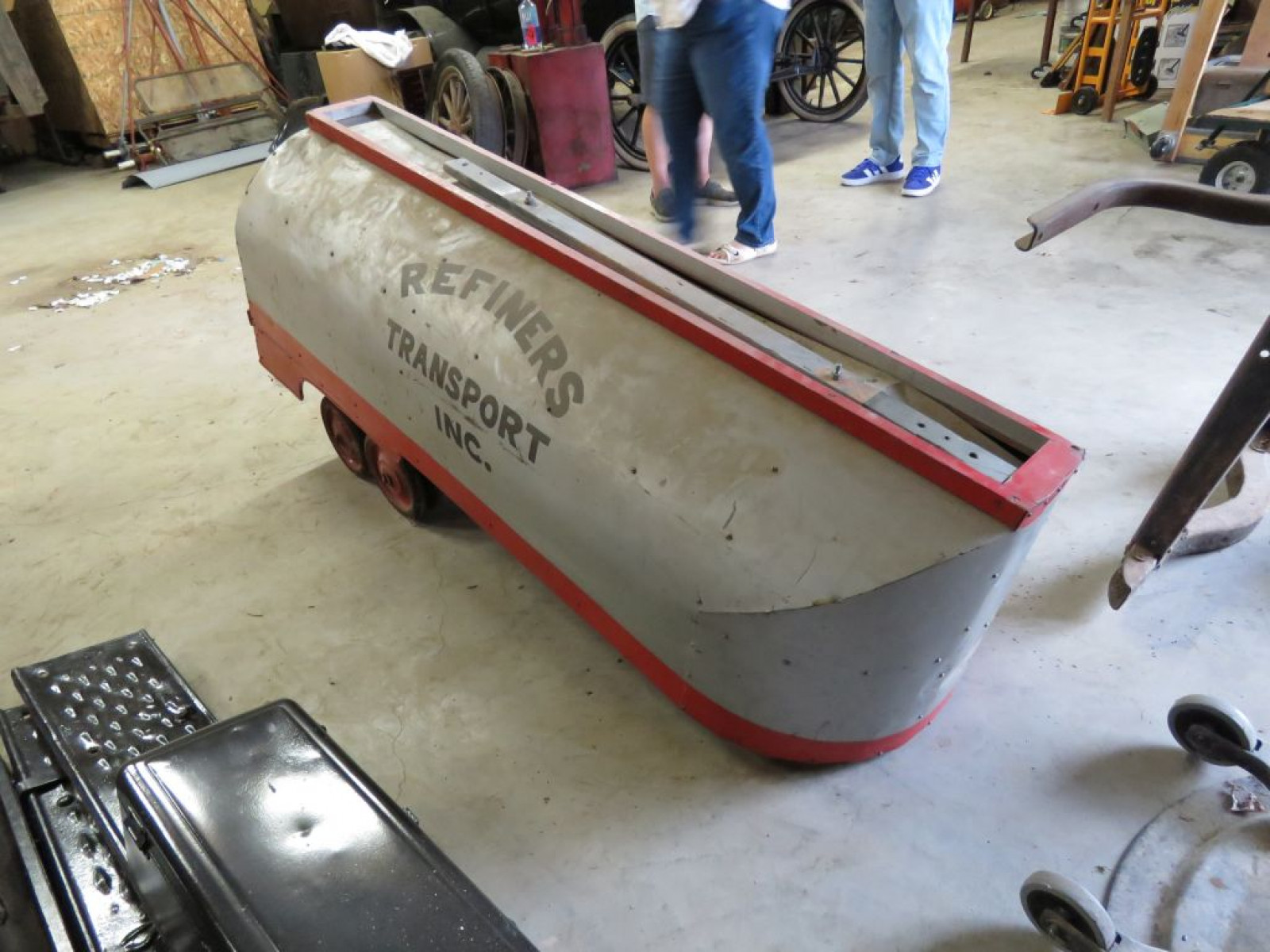 UNIQUE Murray Pedal Car with Homemade Semi Fuel Tanker - Image 11