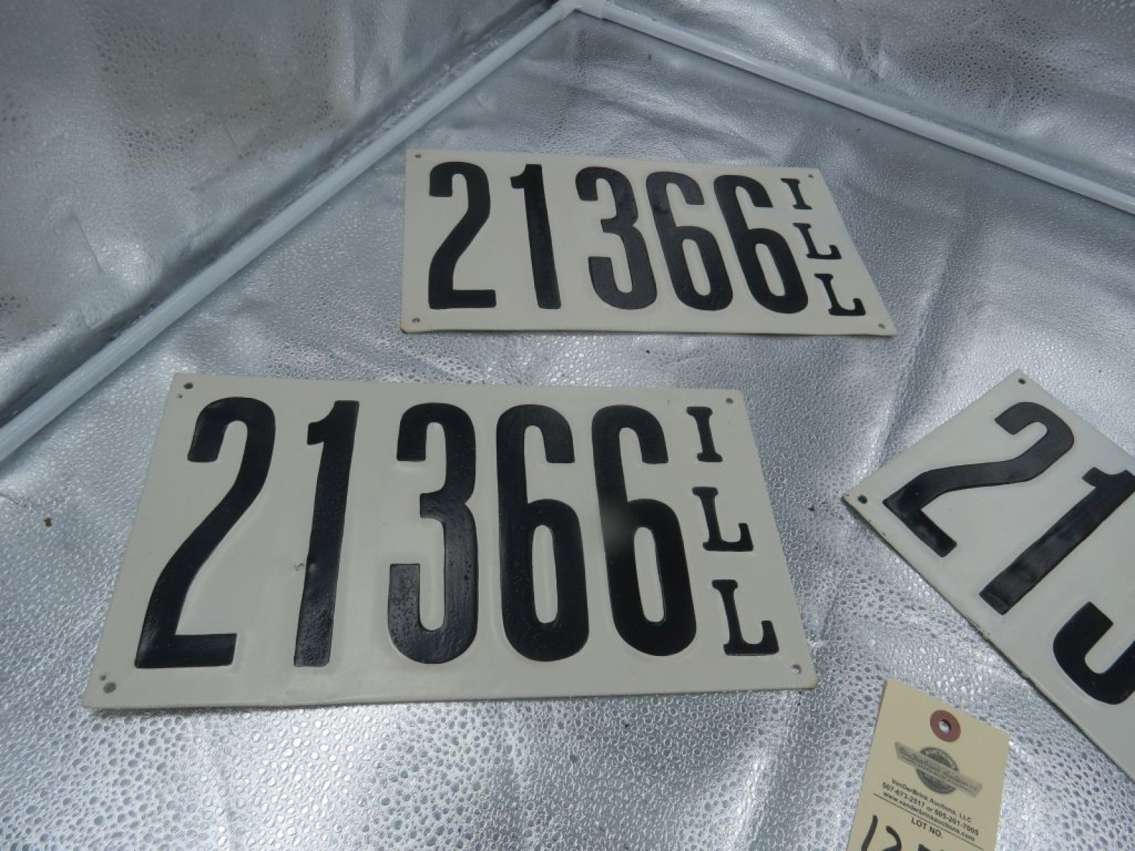 Restored Illionois License Plates from 1911 - Image 2