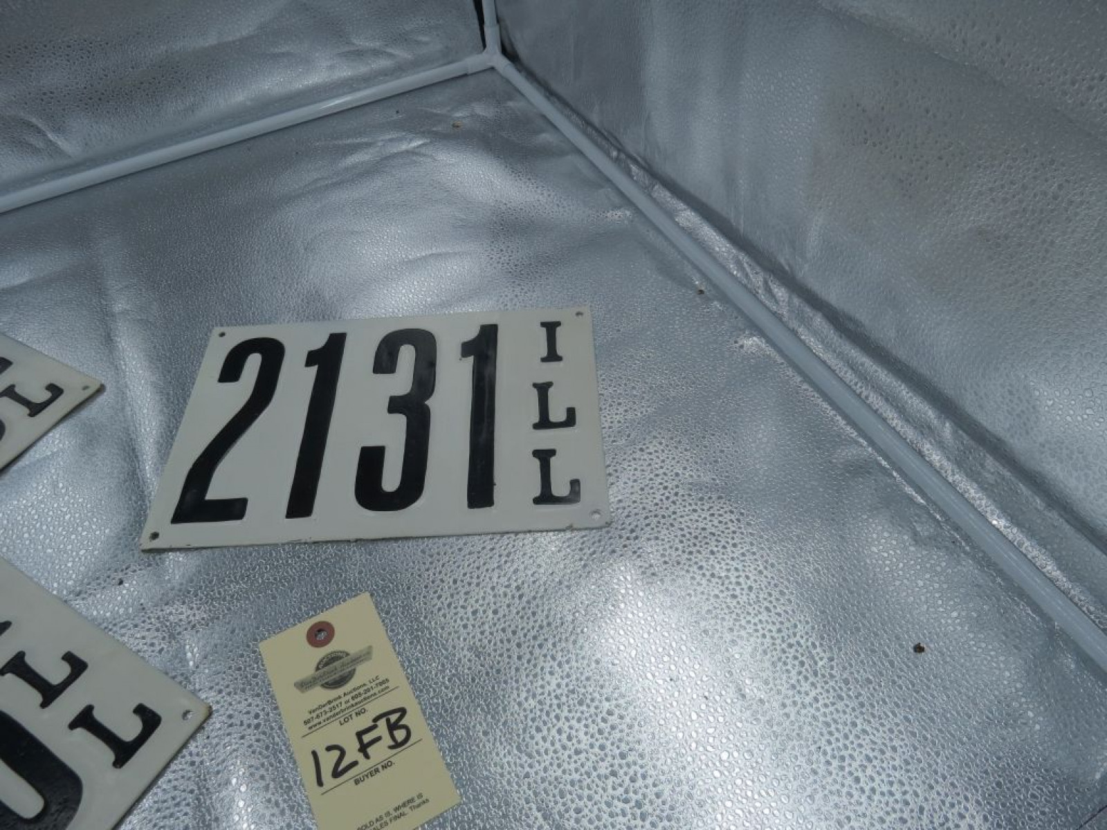 Restored Illionois License Plates from 1911 - Image 3