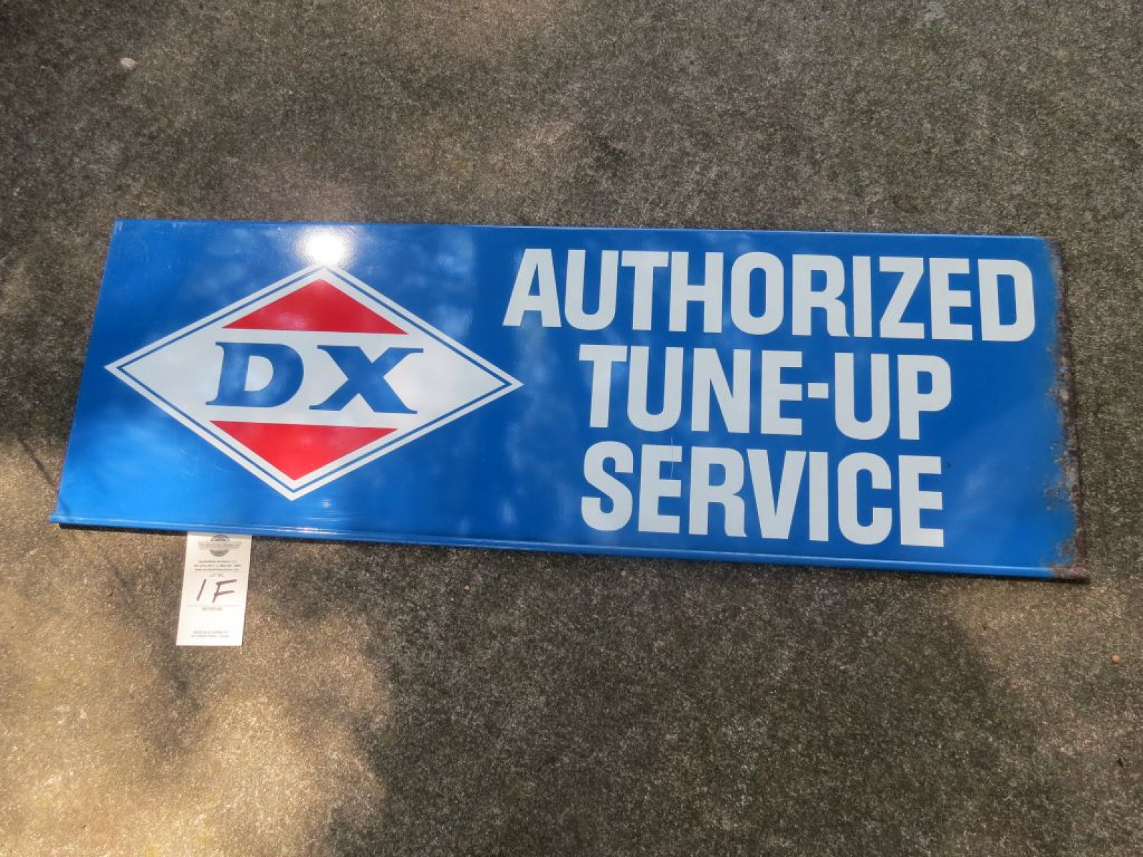 Dx Authorized Double Sided Tin Tune Up Sign - Image 1