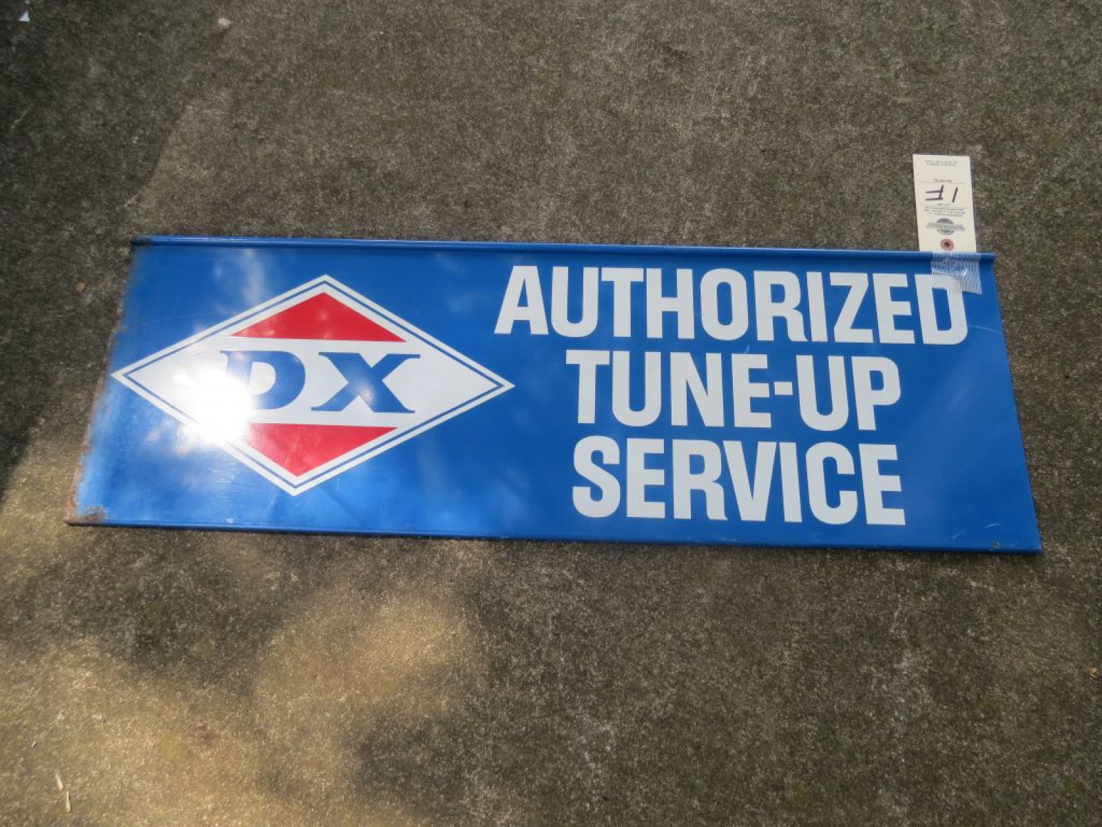 Dx Authorized Double Sided Tin Tune Up Sign - Image 3
