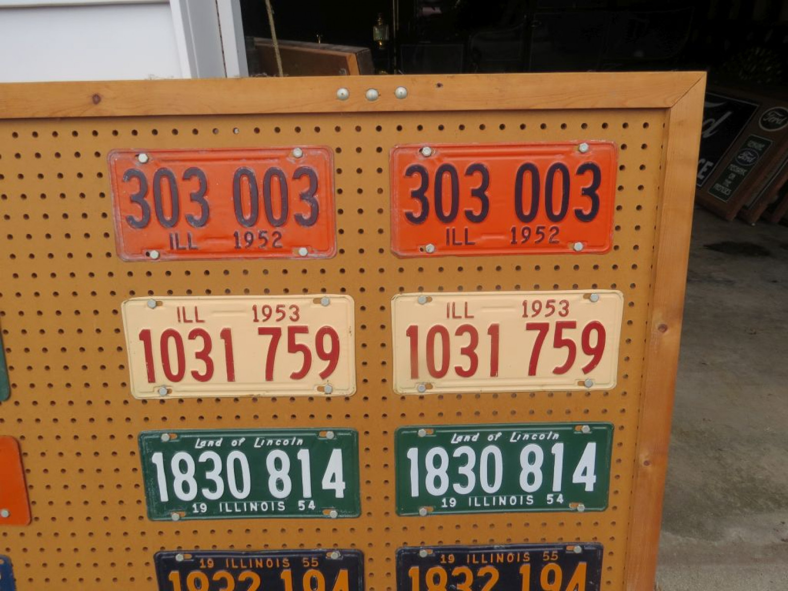 Complete Board of Illinois License Plates from 1940-1957 - Image 6