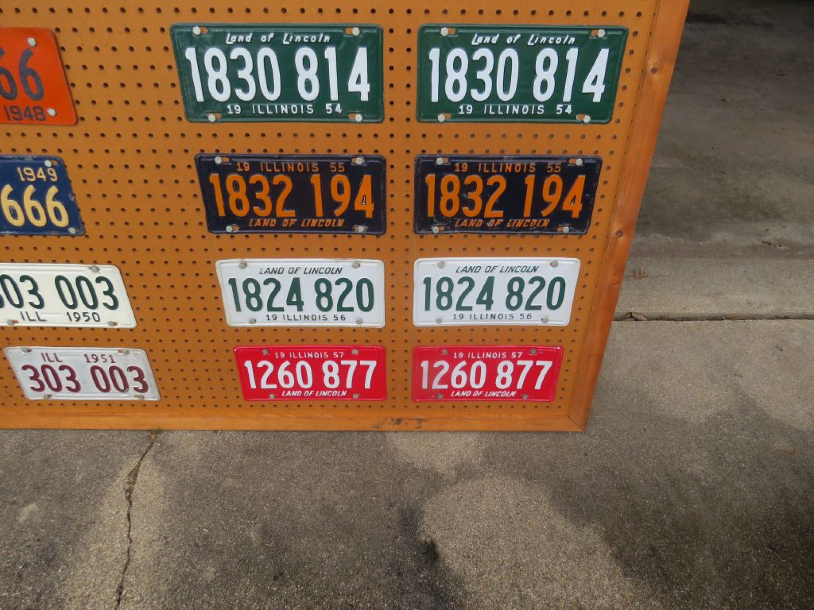 Complete Board of Illinois License Plates from 1940-1957 - Image 7
