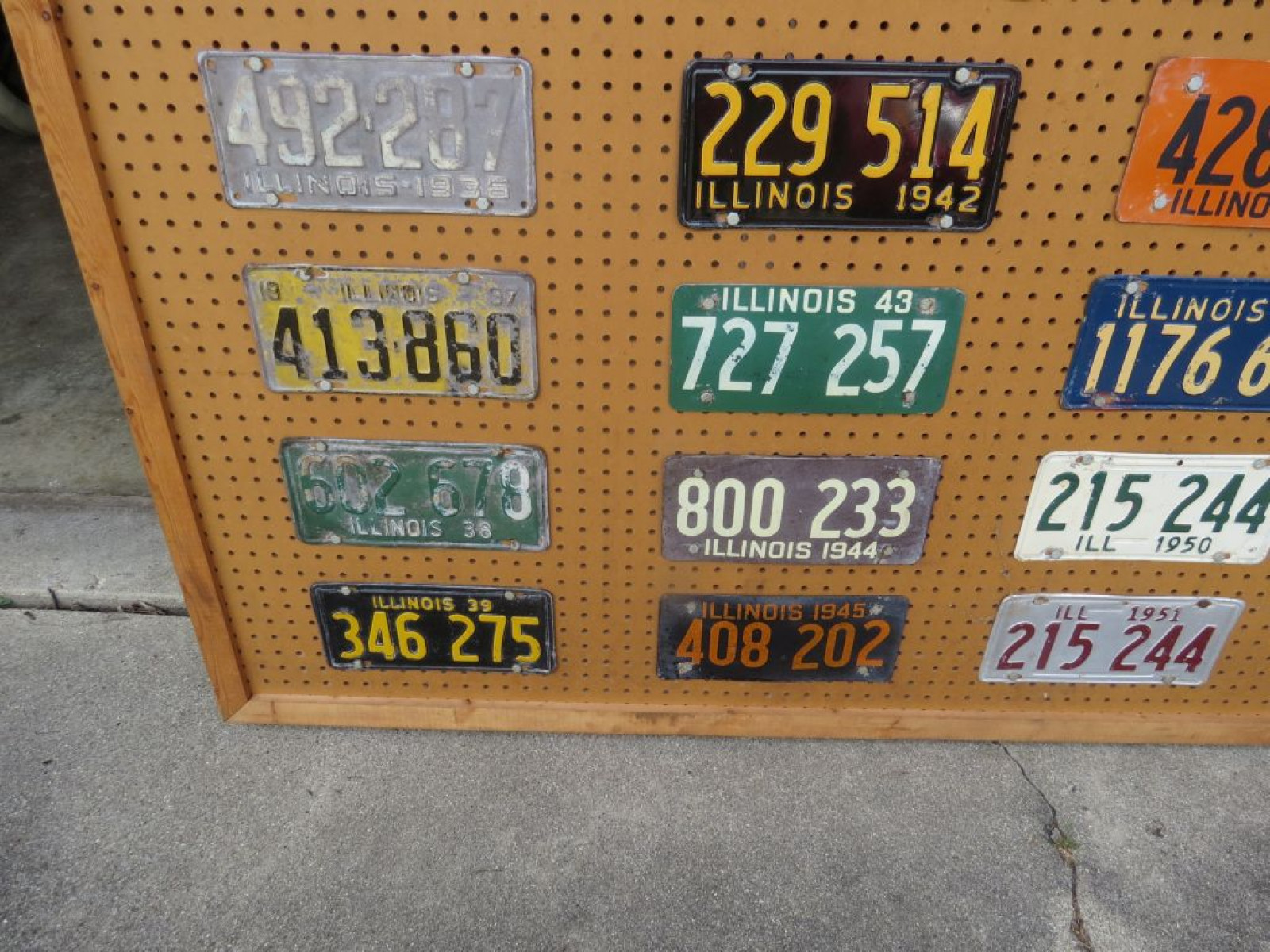 Board of Illinois License Plates from 1934-1963 - Image 3