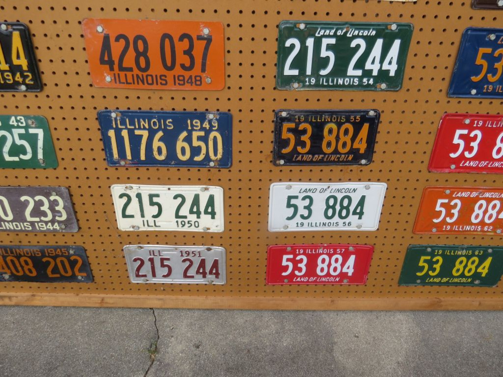 Board of Illinois License Plates from 1934-1963 - Image 5