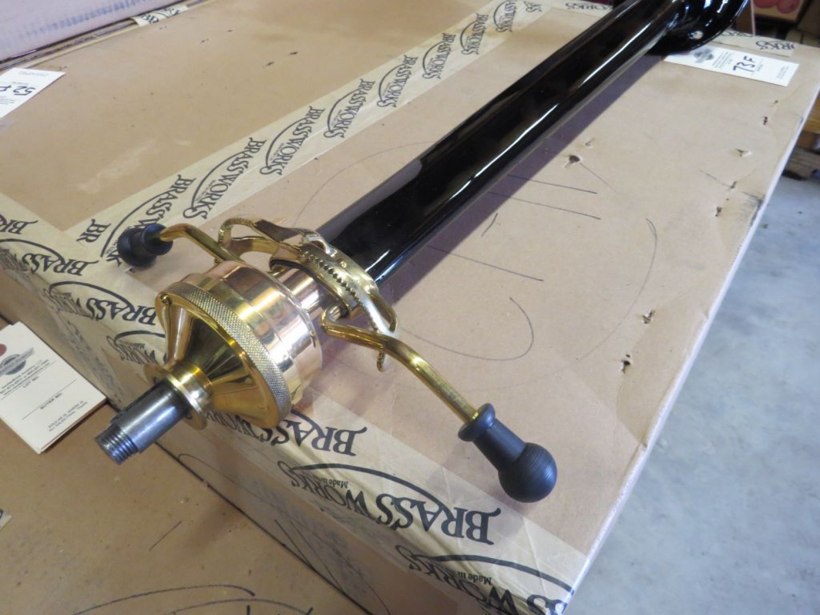 Restored Brass Steering Colmn - Image 1