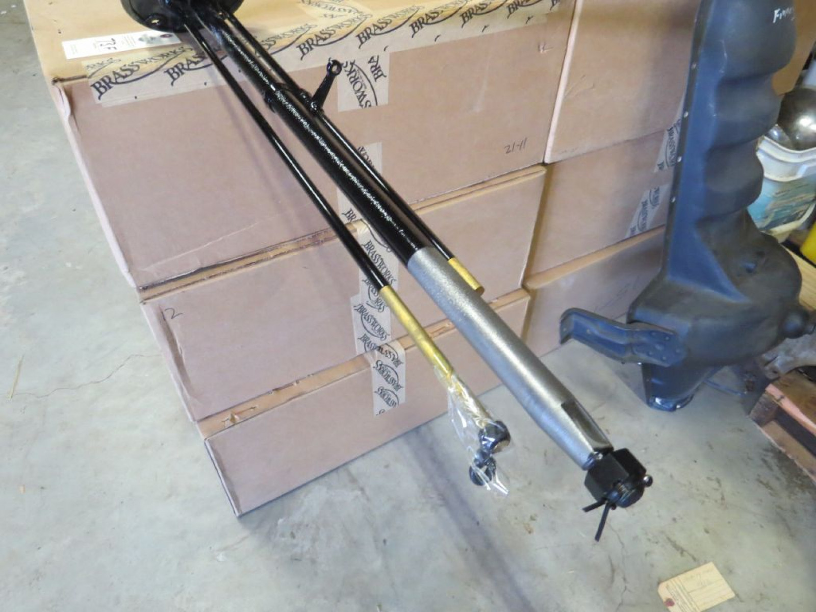 Restored Brass Steering Colmn - Image 3