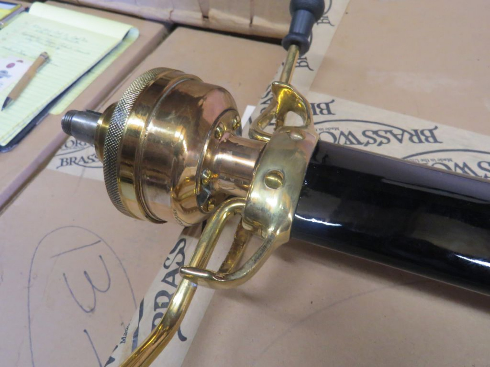 Restored Brass Steering Colmn - Image 4