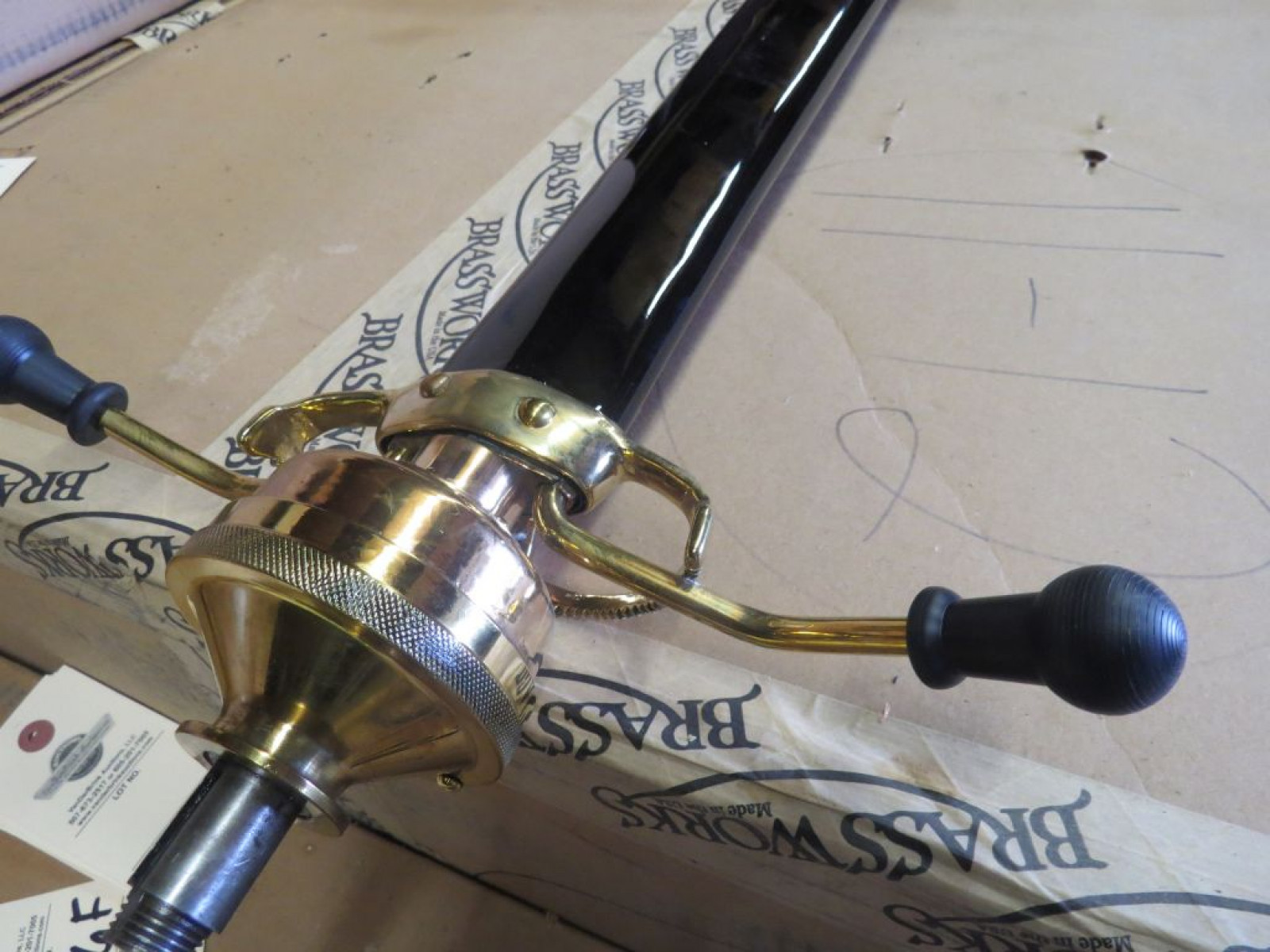 Restored Brass Steering Colmn - Image 1