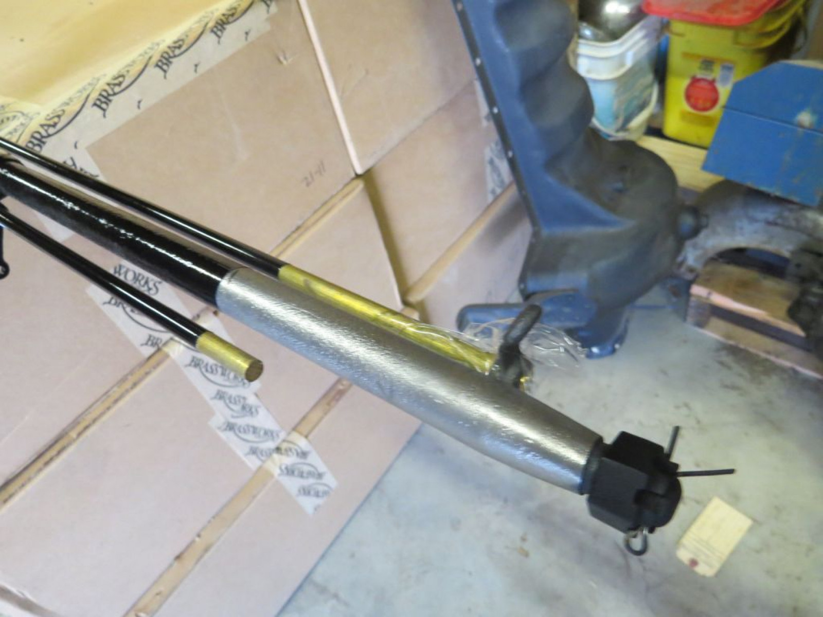 Restored Brass Steering Colmn - Image 3
