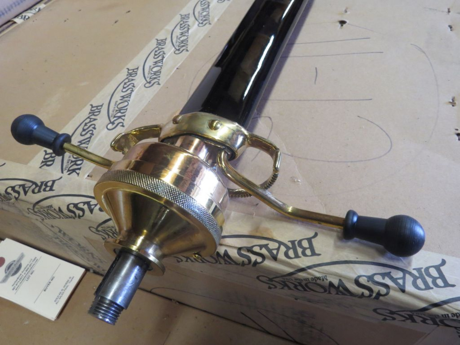 Restored Brass Steering Colmn - Image 1