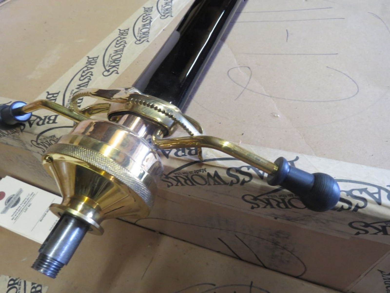 Restored Brass Steering Colmn - Image 1