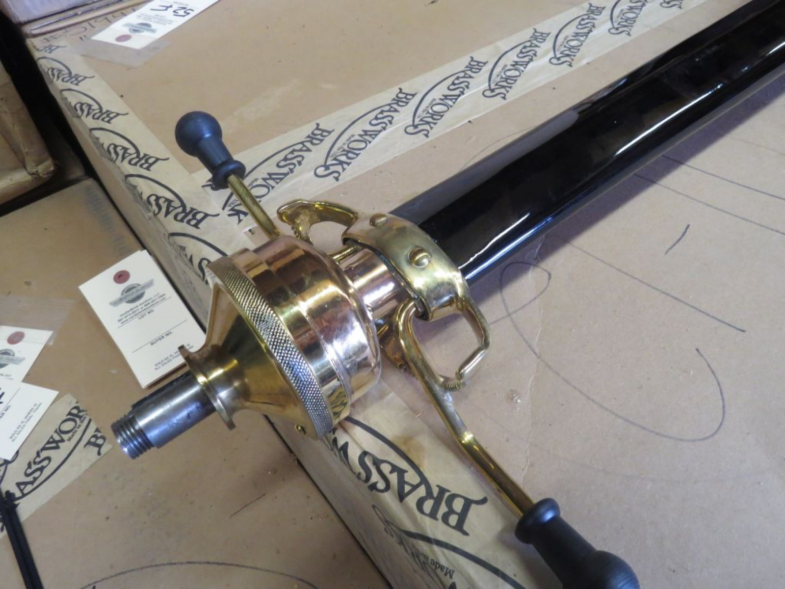 Restored Brass Steering Colmn - Image 4
