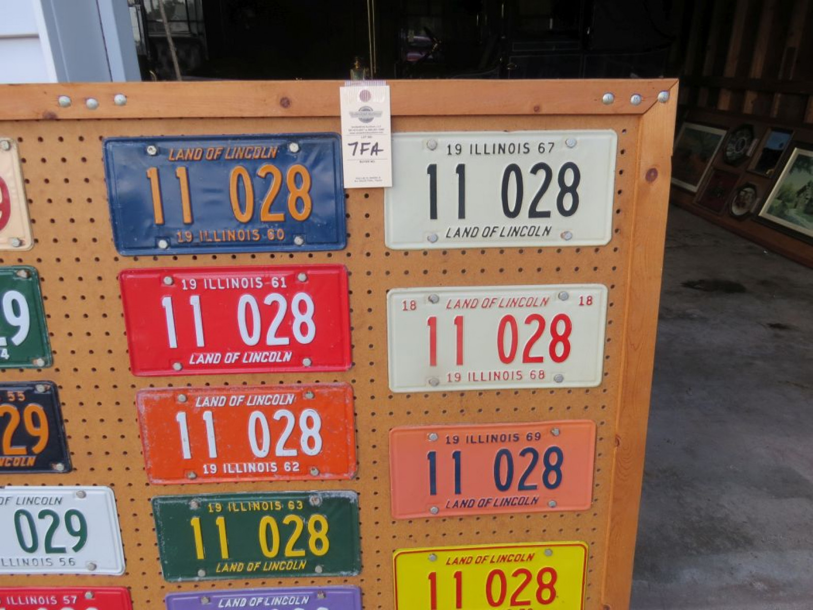 Board of Illinois License Plates from 1946-1972 - Image 6