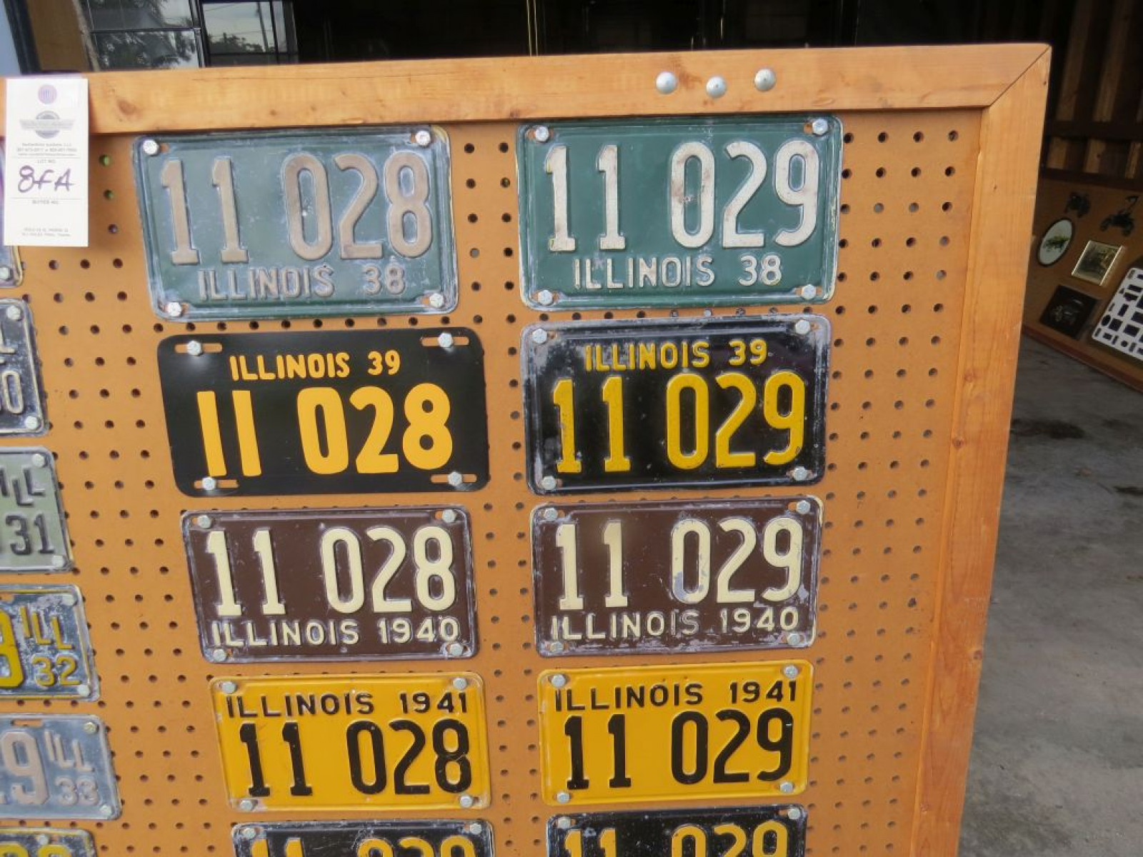 Board of Illinois License Plates from 1922-1945 - Image 6