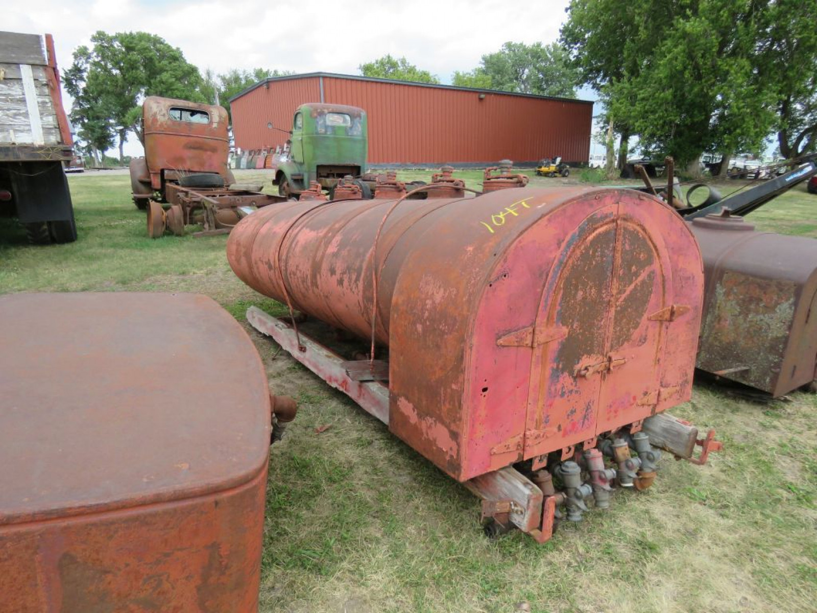 Antique 5 Valve Truck Fuel Tank - Image 1