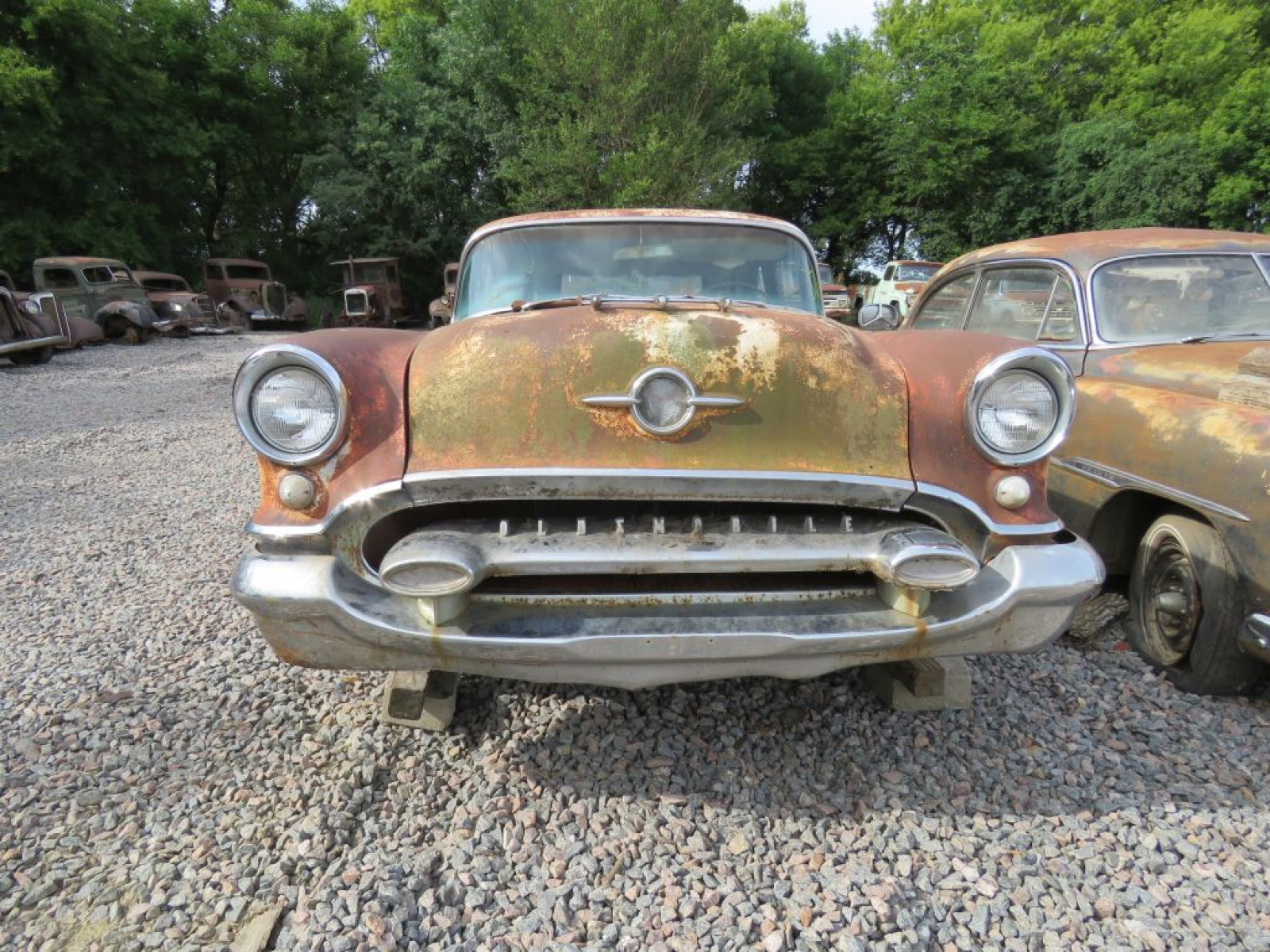 1955 Oldsmobile 98 4dr Sedan Cut to Pickup - Image 2