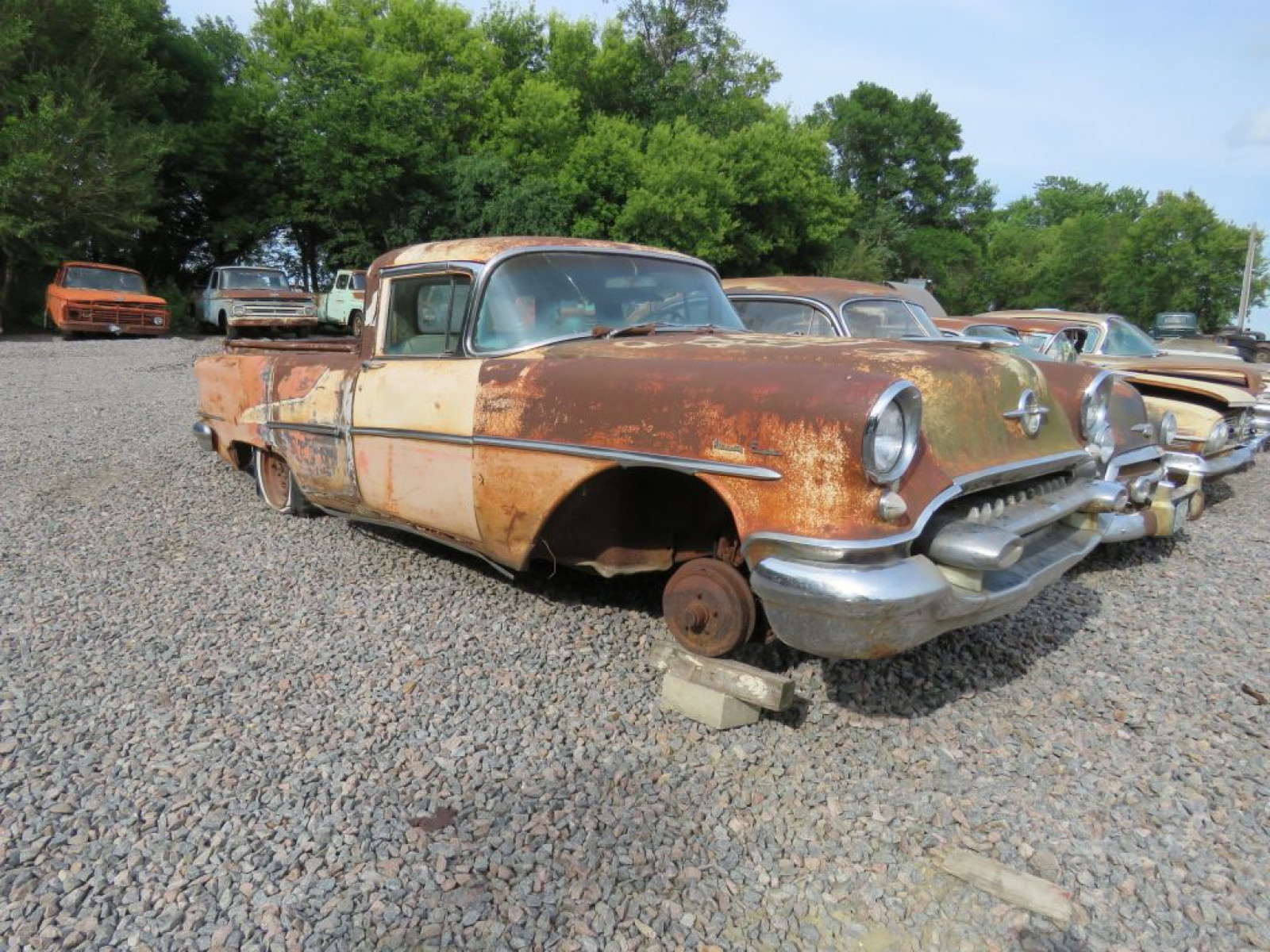 1955 Oldsmobile 98 4dr Sedan Cut to Pickup - Image 3