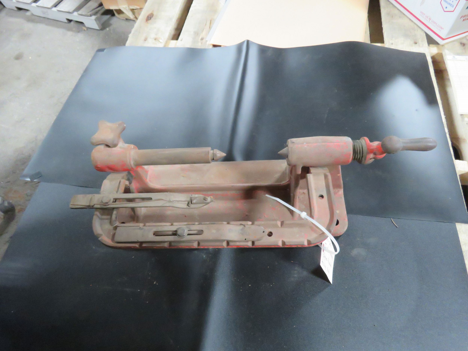 Lot 15H Teens Harley Davidson, Indian Engine flywheel Truing Stand