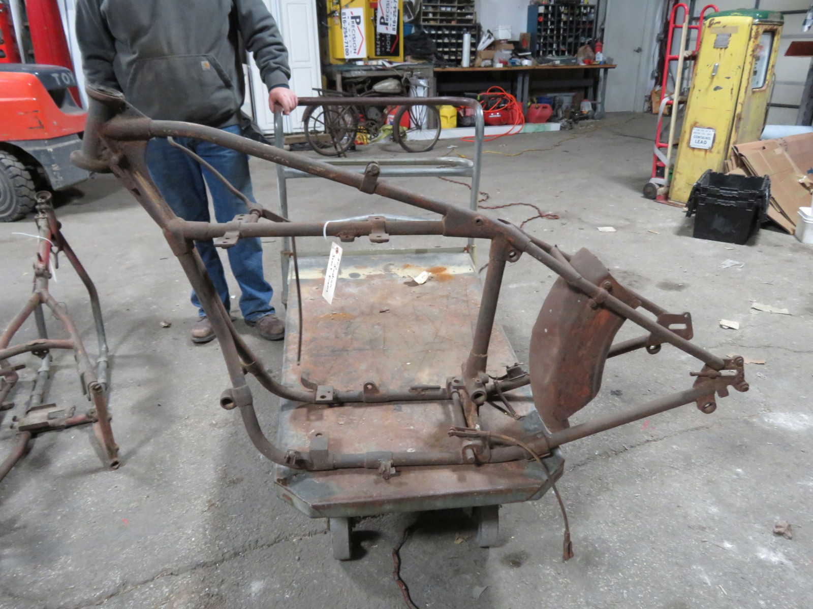 Lot 167H 1920's Indian Scout Frame VanderBrink Auctions