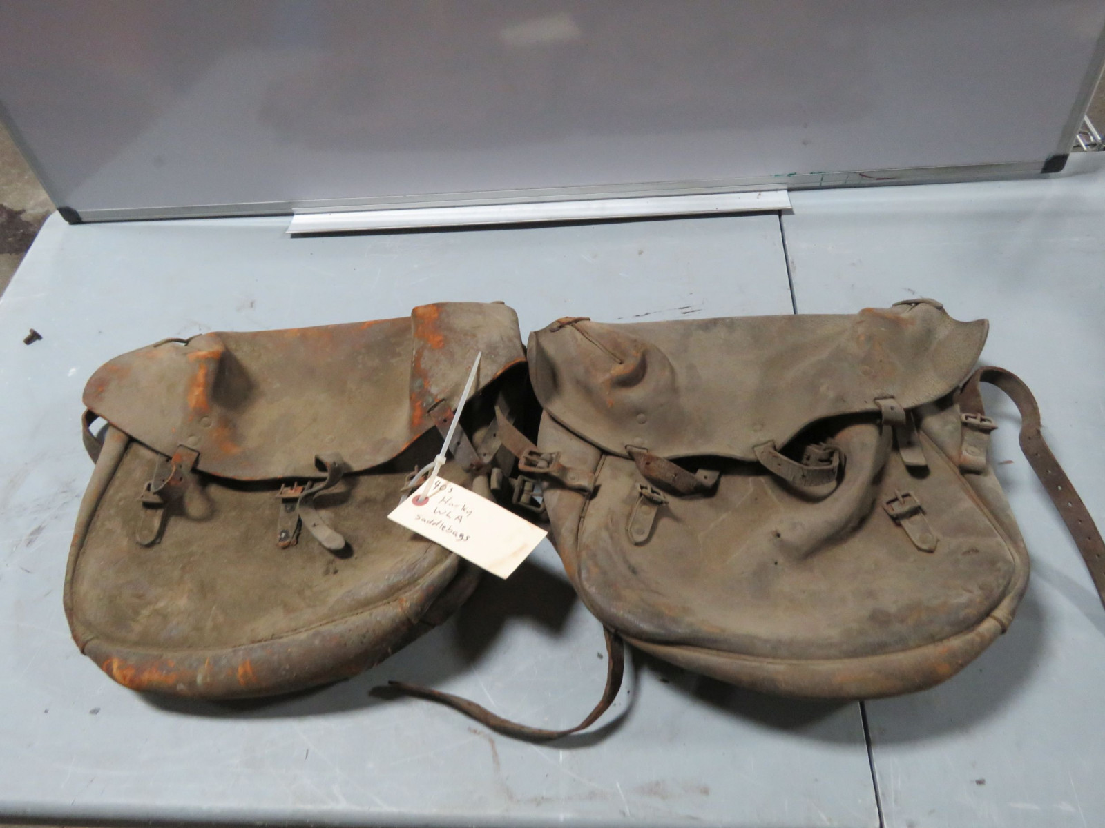 Lot 50H Harley Davidson Leather WLA Saddlebags VanderBrink Auctions