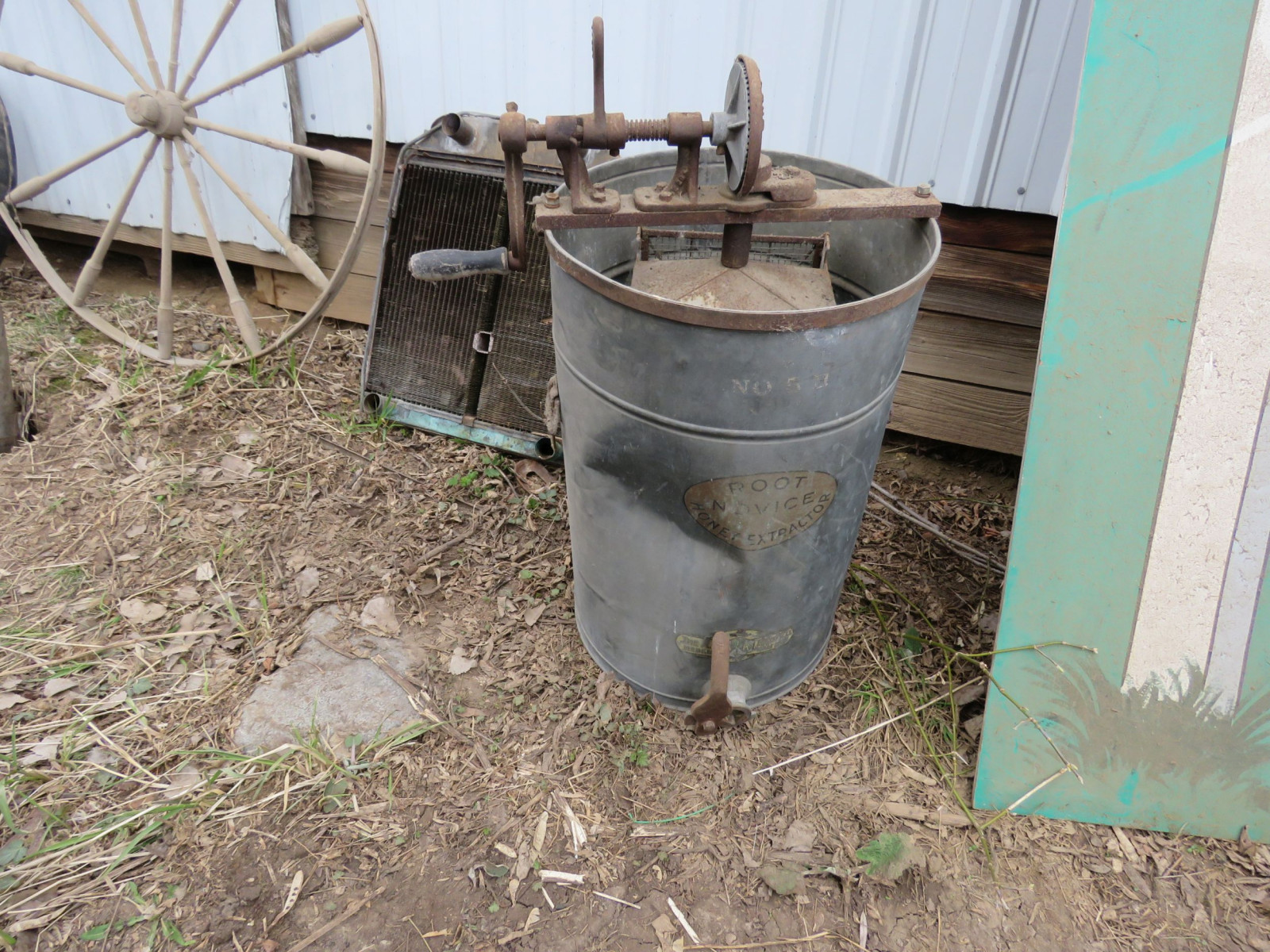 Lot 79P Vintage Honey Extractor VanderBrink Auctions