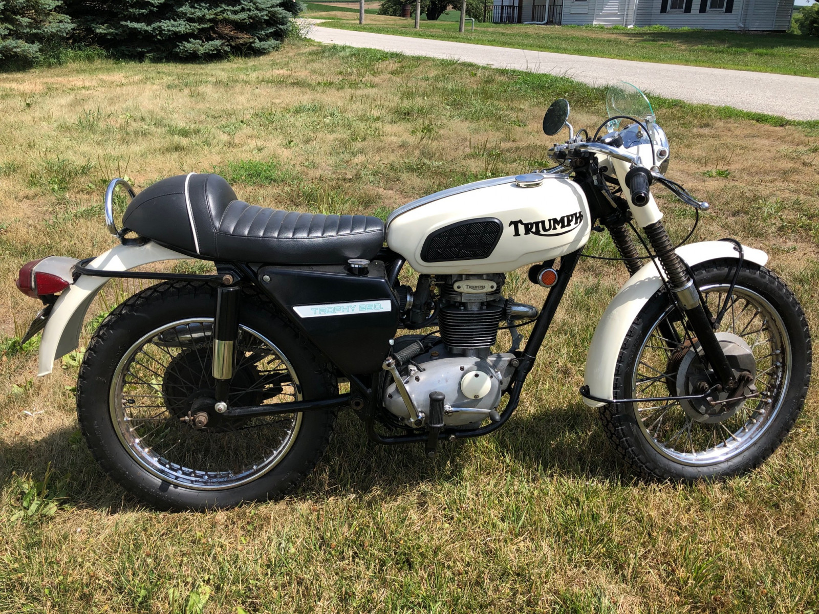 Lot 9B 1969 Triumph TR25W Trophy 250 Motorcycle VanderBrink Auctions Lot 9B 1969 Triumph TR25W Trophy 250 Motorcycle VanderBrink Auctions